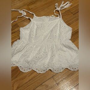 Rebellion Classic White Cotton Blend Top